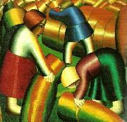 Kazimir Malevich taking in the rye oil painting reproduction